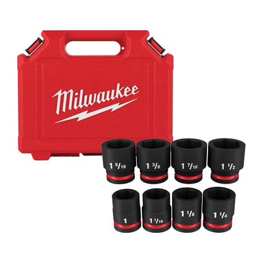 Milwaukee 49-66-7017 8-Piece SHOCKWAVE Impact Duty 3/4" Drive SAE Standard 6 Point Socket Set