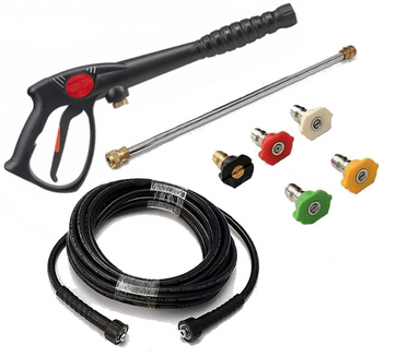 Pressure Parts 8108903950 3200 PSI Pressure Washer Trigger Gun Kit w/ 25' Hose, Wand & Nozzles 