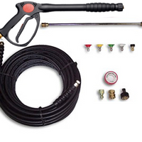 4000 PSI Deluxe Pressure Washer Trigger Gun Kit w/ Wand, 50' Hose, Connectors, Nozzles & Tape