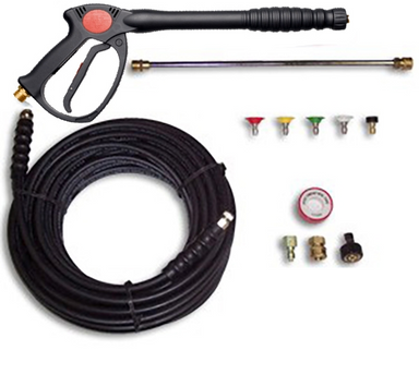 Pressure Parts 7000.0000.00 4000 PSI Deluxe Pressure Washer Trigger Gun Kit w/ Wand, 50' Hose, Connectors, Nozzles & Tape